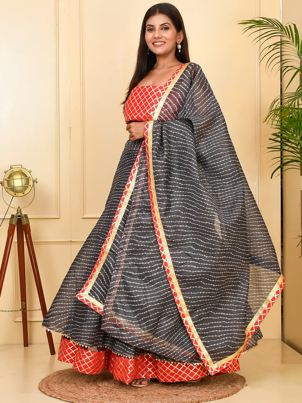Exclusive Kota Doriya Ready to Wear Lehenga With Unstiched Blouse