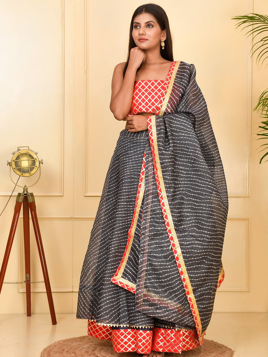 Exclusive Kota Doriya Ready to Wear Lehenga With Unstiched Blouse