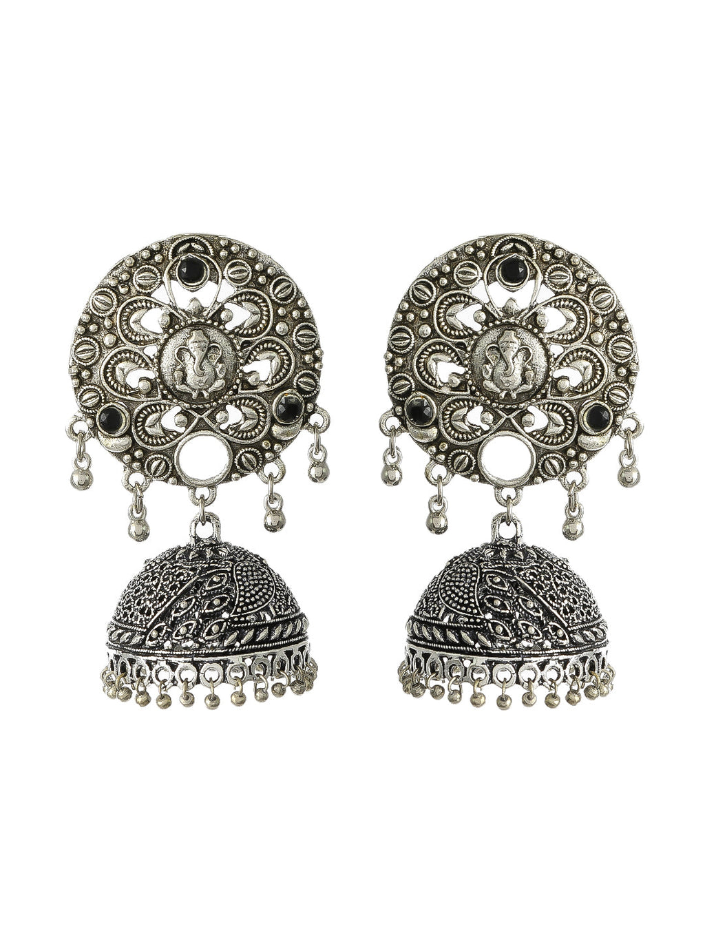 Silvermerc Silver Plated Stud Earrings For Women