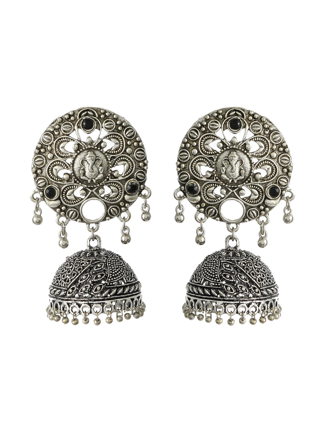 Silvermerc Silver Plated Stud Earrings For Women