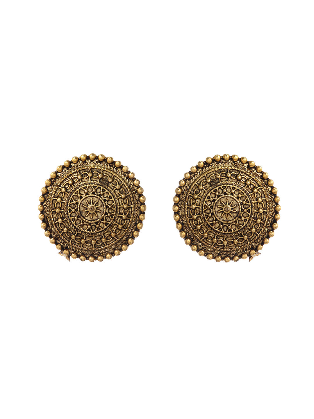 Victorian Golf plated Stud earrings