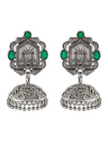 Green Stone Antique Traditional Jhumka Earrings Online