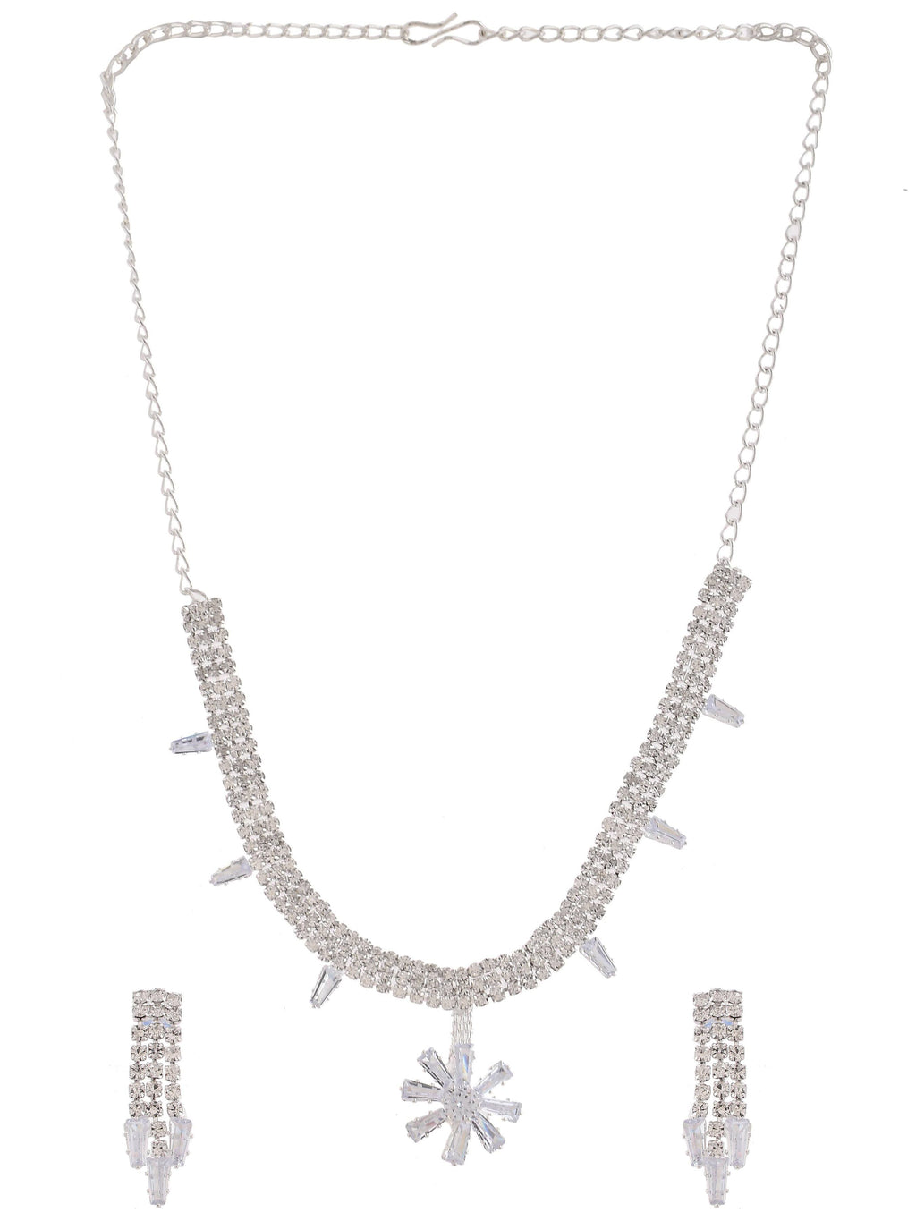 Cubic Zirconia Jewellery Set For Women