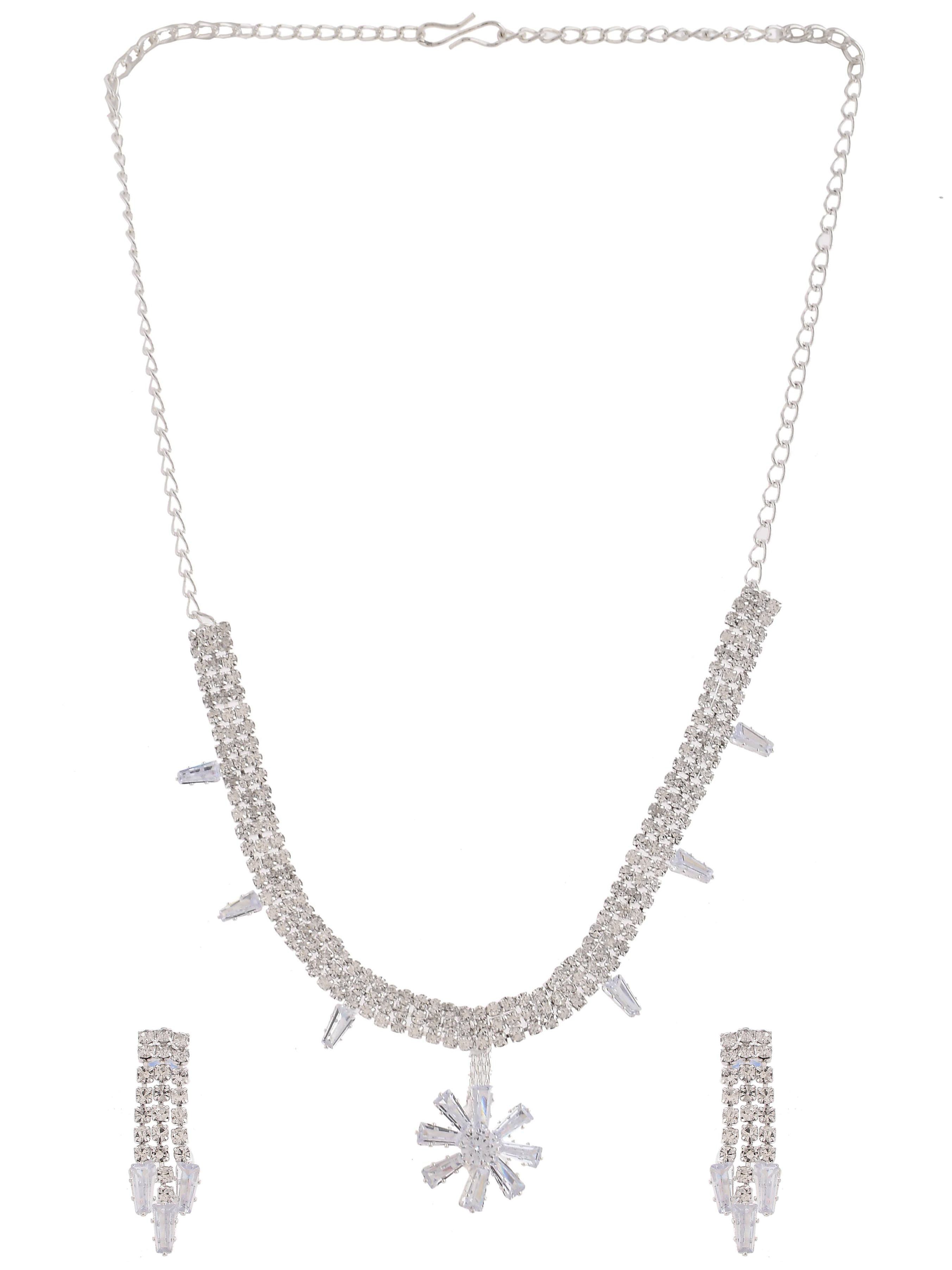 Cubic Zirconia Jewellery Set For Women